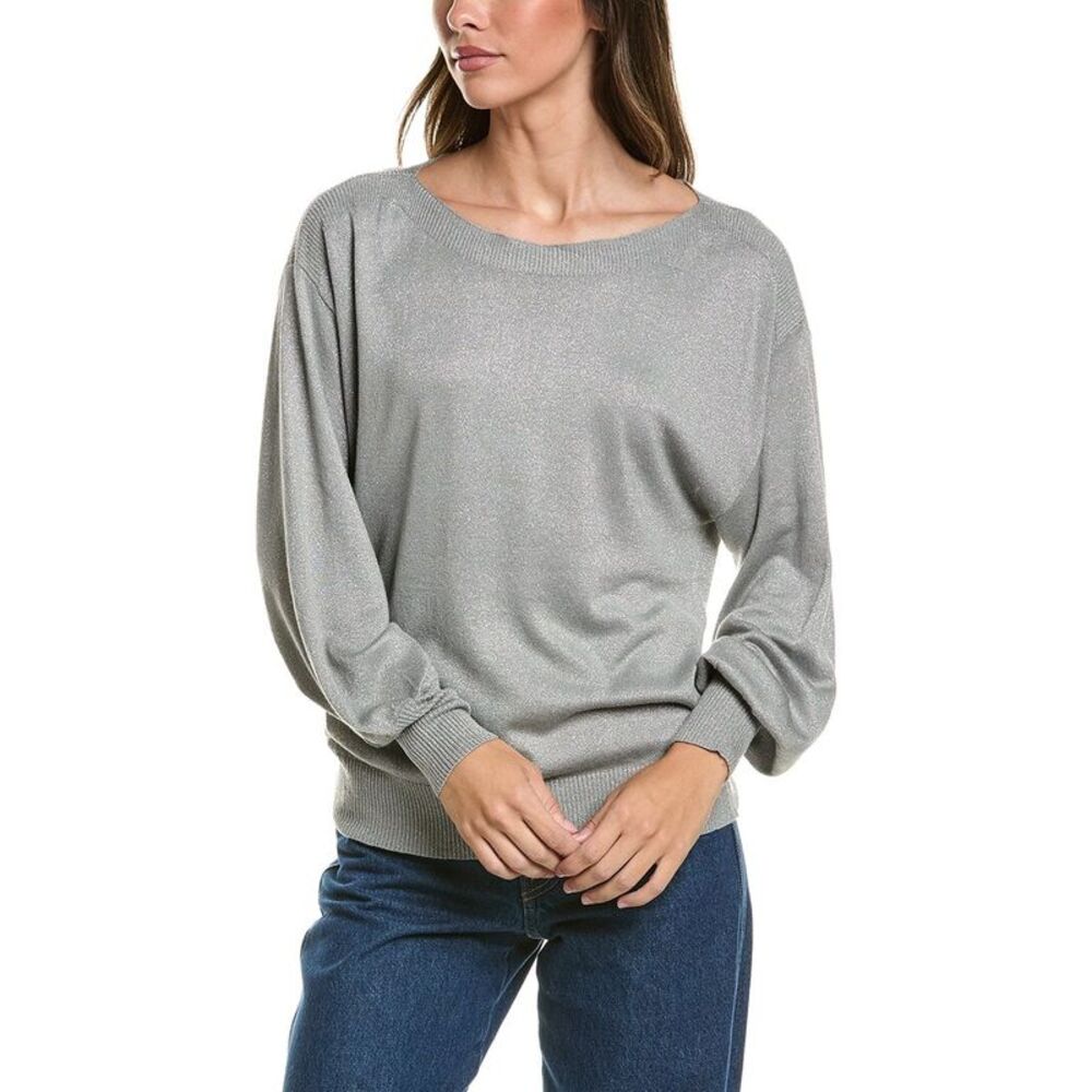 Ichi Womens  Mopaz Sweater, Gray